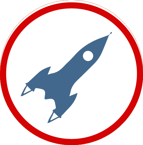 rocket ship logo