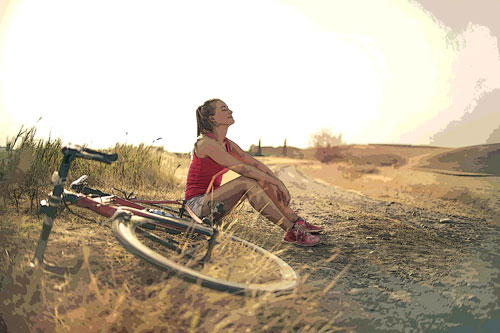 girl on bike